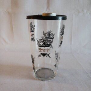 Vintage Hazel Atlas Clear Glass Cocktail Shaker